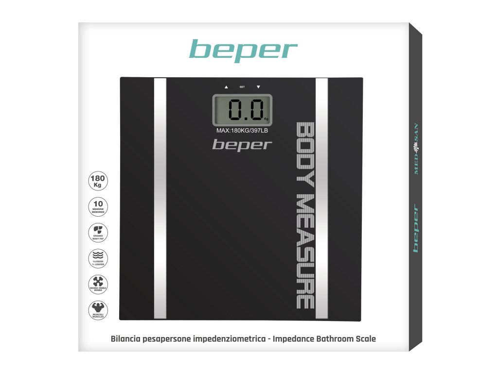 Bioelectrical impedance body scale - Beper