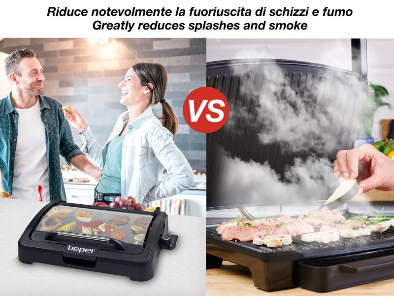 Barbecue elettrico con coperchio - Beper