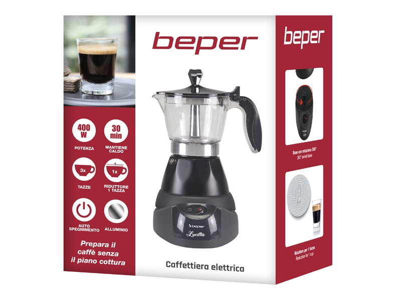 Electric Espresso Coffee Maker with timer - Beper