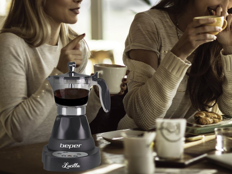 Electric Espresso Coffee Maker with timer - Beper