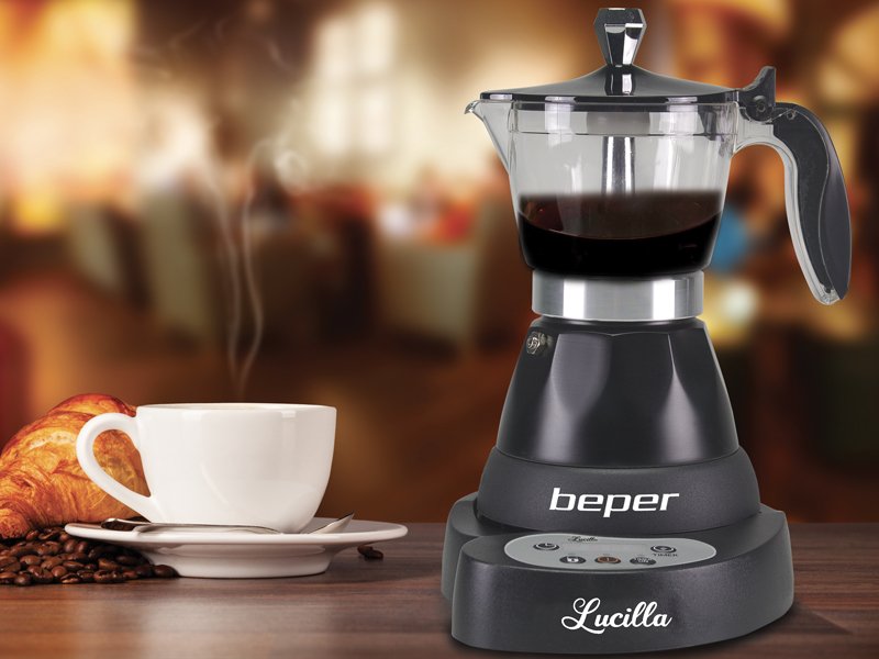 Electric Espresso Coffee Maker with timer - Beper