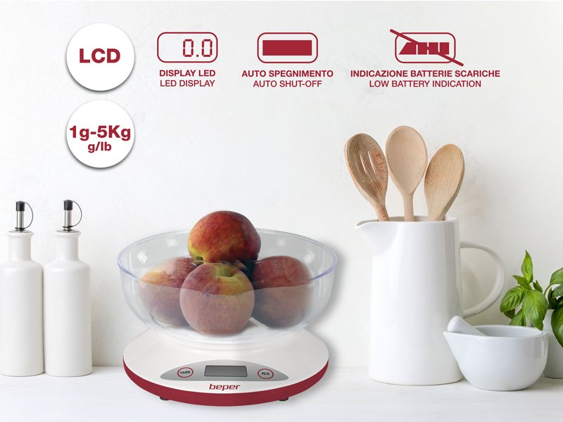 Balance de cuisine digitale avec bol amovible - Maison Futée