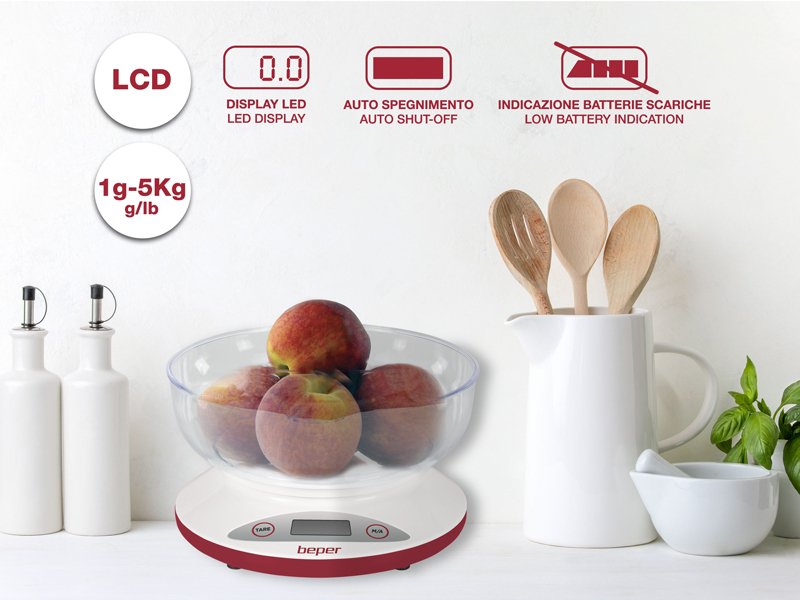 Balance culinaire CONTINENTAL EDISON KT5B3 - avec bol en Inox - KiBO