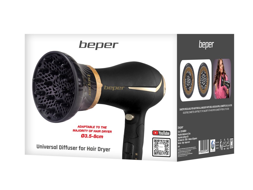 Diffusore universale per asciugacapelli - Beper