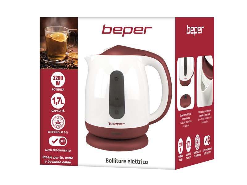 Bollitore elettrico 1,7L - Beper