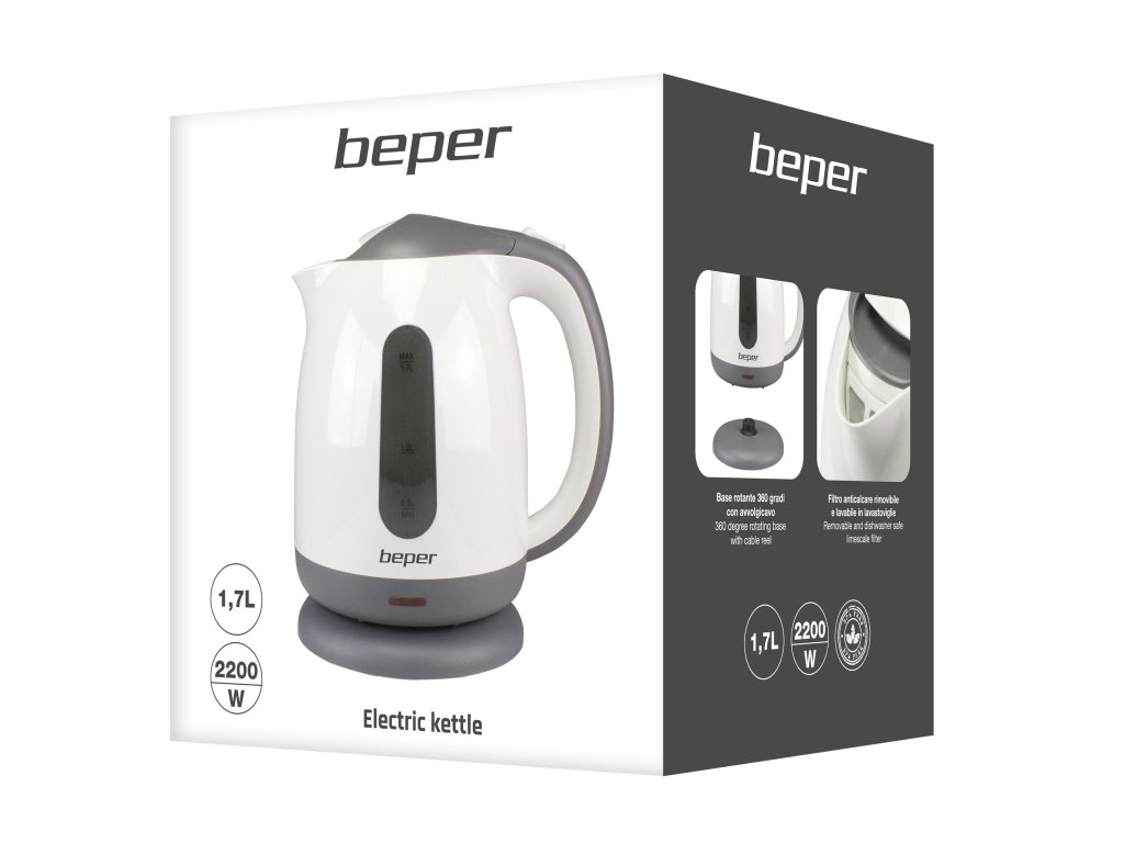 Electric Kettle 1.7 litre Beper