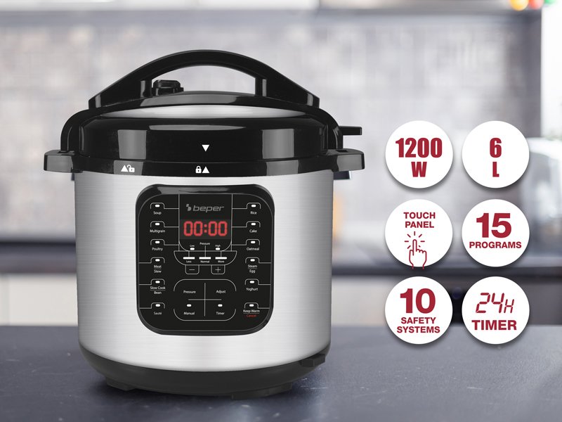 Pentola multicooker a pressione - Beper