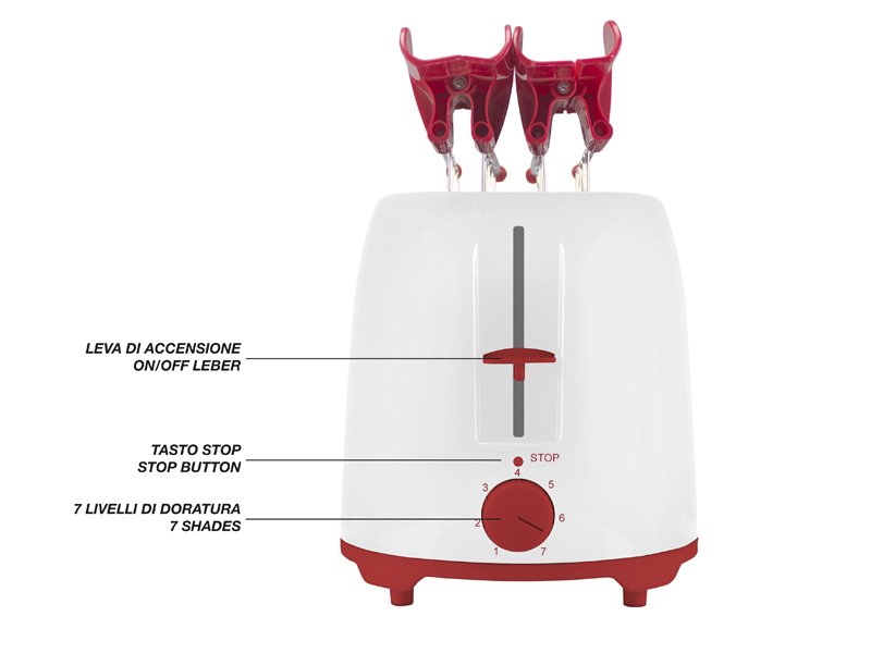 Tostapane con pinze: mtp100