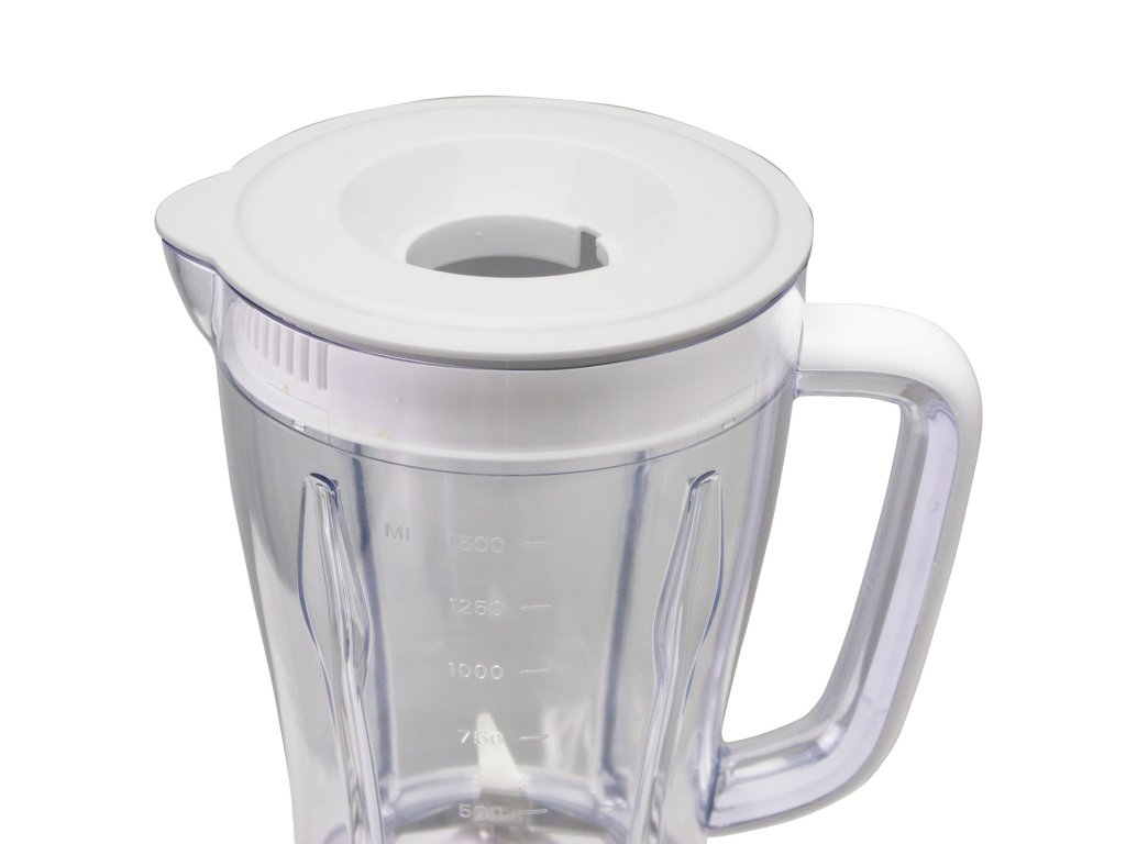 4 lames en acier inoxydable démontable 500 W couvercle avec trou Blanc/gris BEPER P102FRU500 Mixeur en verre 1,5 L base antidérapante 2 vitesses et fonction pulse 4 lames en acier inoxydable démontable 500 W couvercle avec trou Blanc/gris BEPER P102FRU500 Mixeur en verre 1,5 L base antidérapante 2 vitesses et fonction pulse