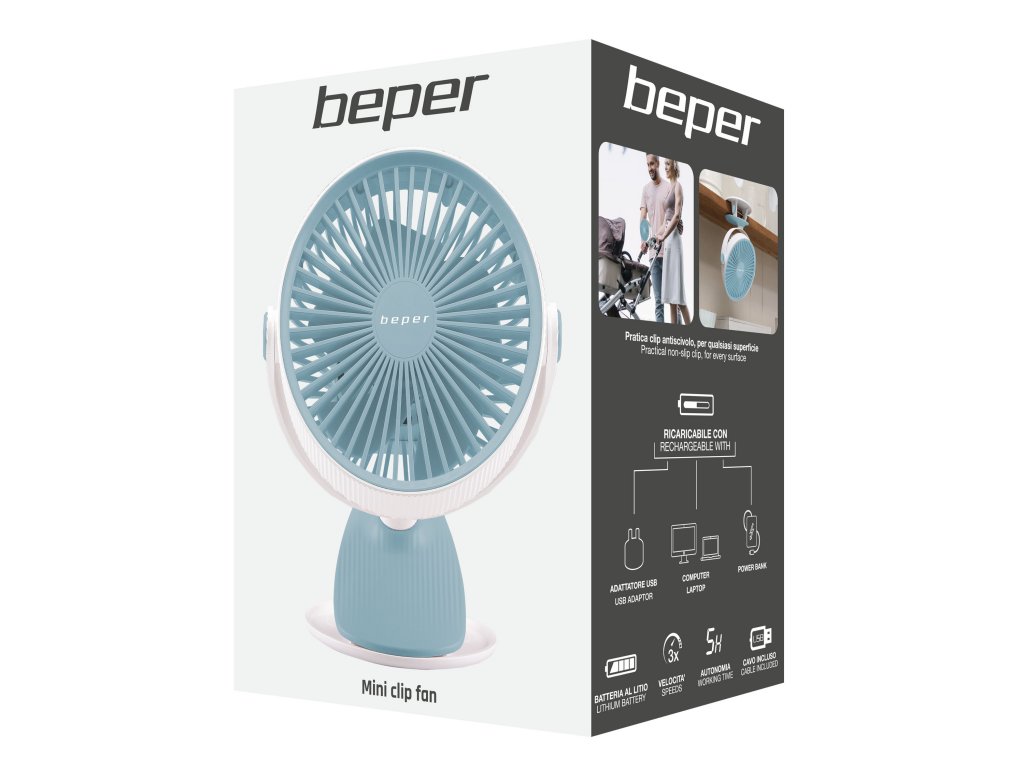Mini fan with clip Beper